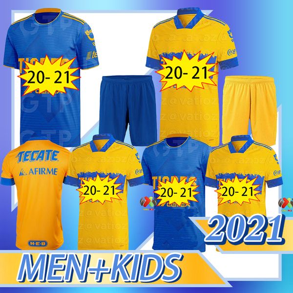 

20 21 tigres uanl 7 stars soccer jersey home away mexico club tigers yellow gignac vargas h. ayala sosa jerseys football shirts, Black;yellow