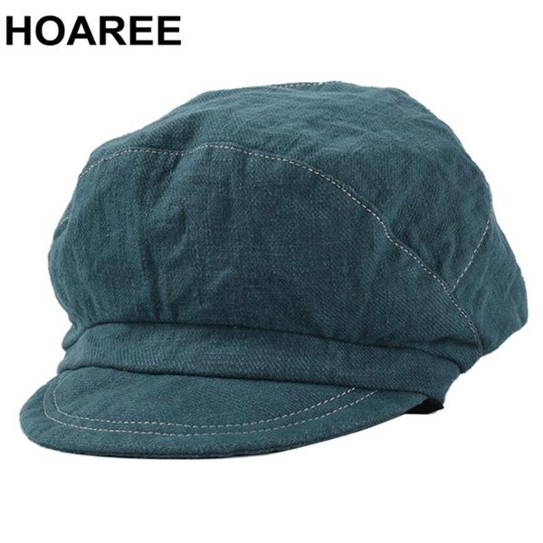 

hat women vintage octagonal cap female cotton beret 2021 brand new spring autumn yellow black blue hat for women accessories, Blue;gray