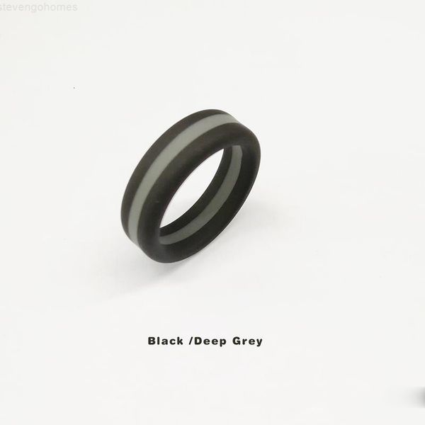 

layers women's two tone rings three tire silicone rubber flexible ring for ladies fashion wedding engagement jewelry, Silver