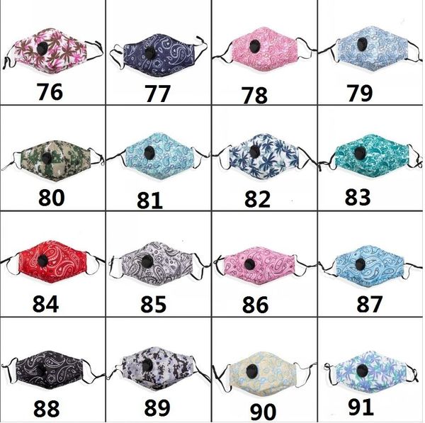 

face mask dhl shipping fashion designer cloth cotton for kids printed plain face masks with breathing valves dustp