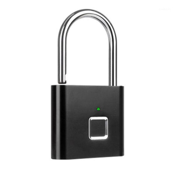 

fingerprint padlock smart electronic lock student dormitory anti-theft lock luggage cabinet1