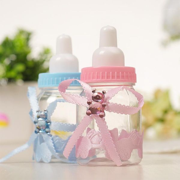 

gift wrap feeding milk bottle style candy box baby shower girl birthay party favors (pink/blue)1