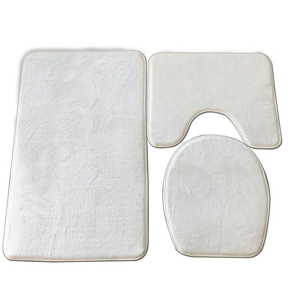 

fedex sublimation 40*60cm white blank flannel doormat heat transfer printing bathroom rug mats non-flip toilet outdoor carpets