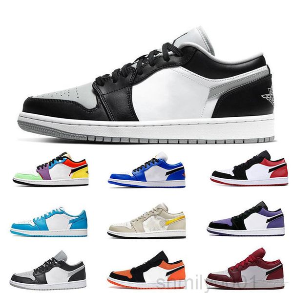 

2021 new jumpman 1 mens basketballs shoes low tropical light travis unc obsidian ember glow black bred toe retroes 1s women skateboard 3-yq
