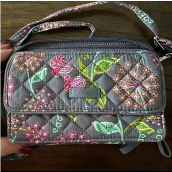 

nwt cotton dandelions iconic all in one wristlet wallet phone bag, Red;black