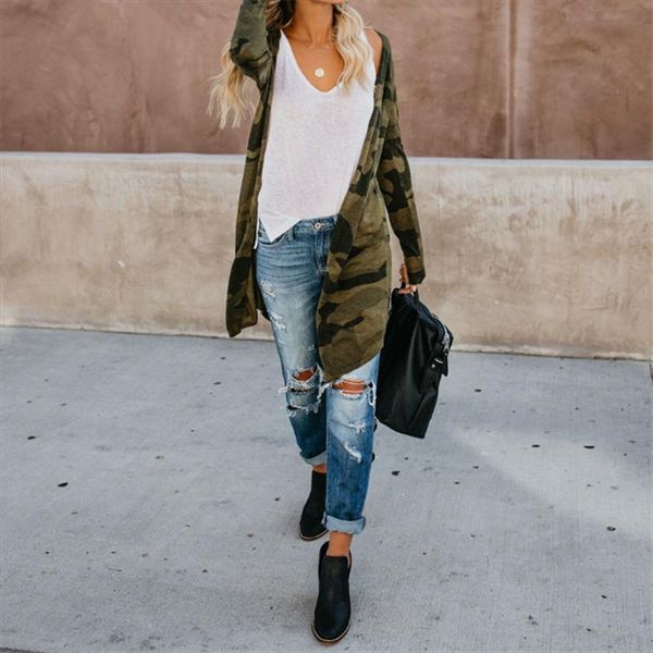 

fashion spring autumn new womens leopard kimono cardigan open front boho camo bodycon long sleeve long slim sweaters streetwear, White;black