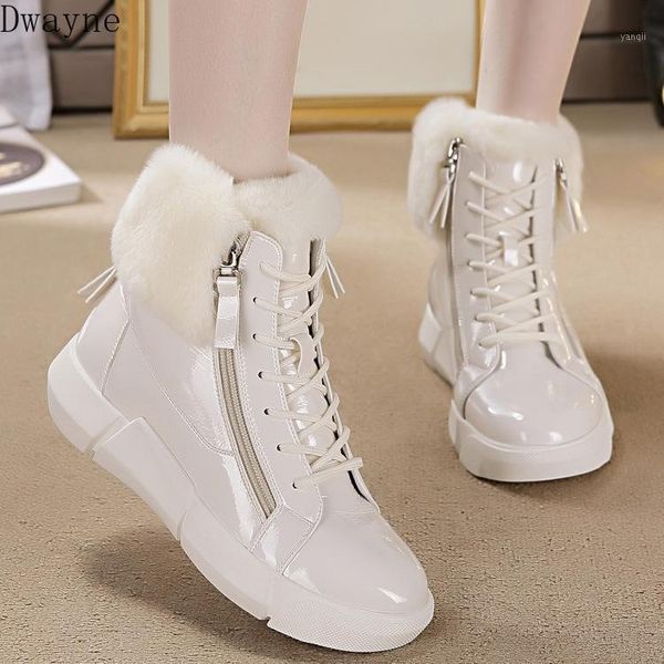 

boots 2021 winter snow women fashion simple solid color plush decoration comfortable plus velvet warm casual boots1, Black