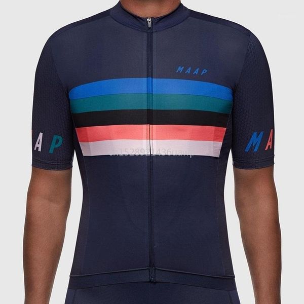 

pro team maap frantic cycling jersey short sleeve cycling clothing road/mtb bicycle shirt hombre1, Black;blue
