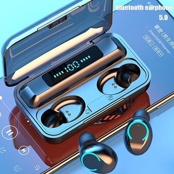 

bluetooth 5.0 earbuds waterproof wireless bluetooth headset sports running headphones tws 9d stereo wireless earphones