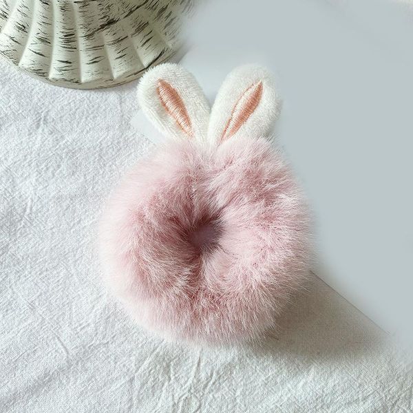 

cute faux fur rabbit ears hair rope ties hair scrunchies women hairband ponytail holder headband ornament girls hair accessories q bbyybt