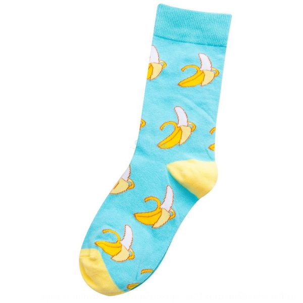 

ins autumn winter fruits vegetables men's and women's tube medium medium socks and fashionable socks style mrylt, Black