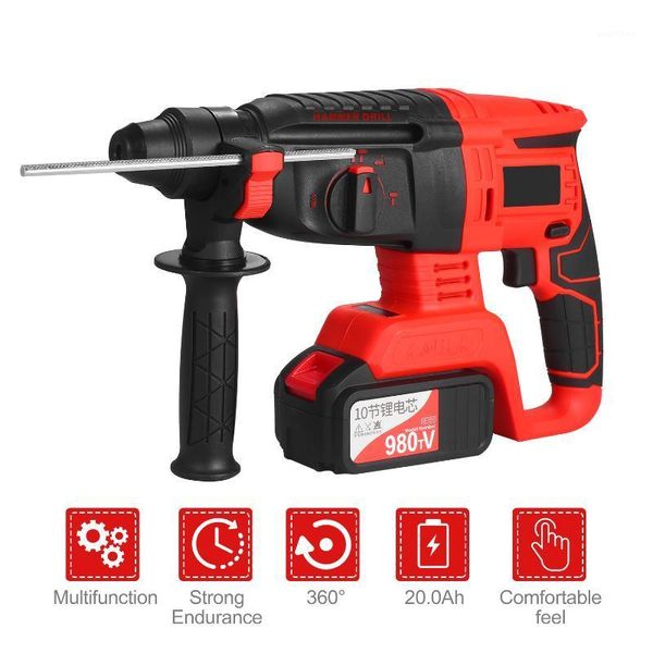 

21v brushless cordless rotary hammer drill 1 inch sds plus variable speed impact hammer kit 20000mah battery with storage case1