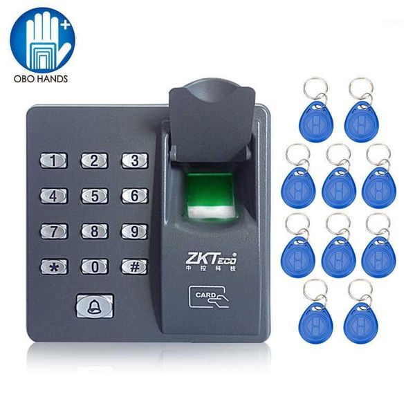 

x6 mini biometric fingerprint access control keypad finger scanner for door lock with 10 frequency rfid 125khz keyfobs keychains1