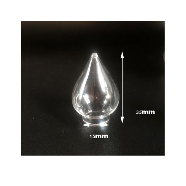 

50pieces/lot 25*30mm micro landscape ecological glass bottle glass pots jewelry glass bottle jars moss diy globe bbyroa, Black