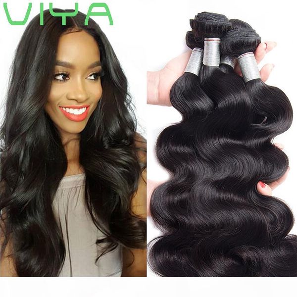

mink brazilian hair body wave 10a unprocessed virgin human hair wefts wholesale human hair extensions brazilian body wave 3 bundles lot, Black