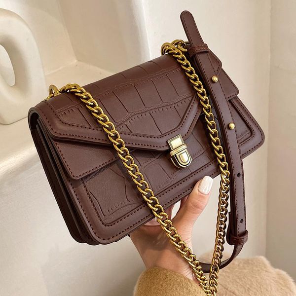 

classic designer pu leather crossbody bag 2021women's handbags and purses chain shoulder cross body bag hand