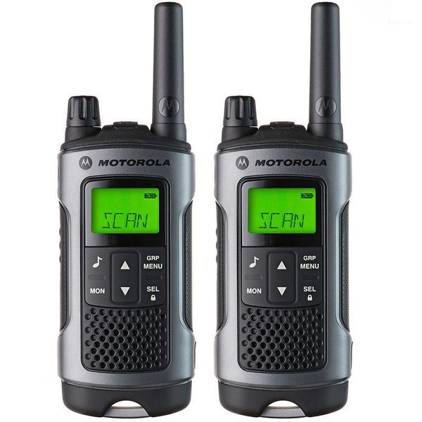 

2 pcs motorola splash proof exterior two way radio nimh batteries long range talkie walkie tlkr t80 with display1