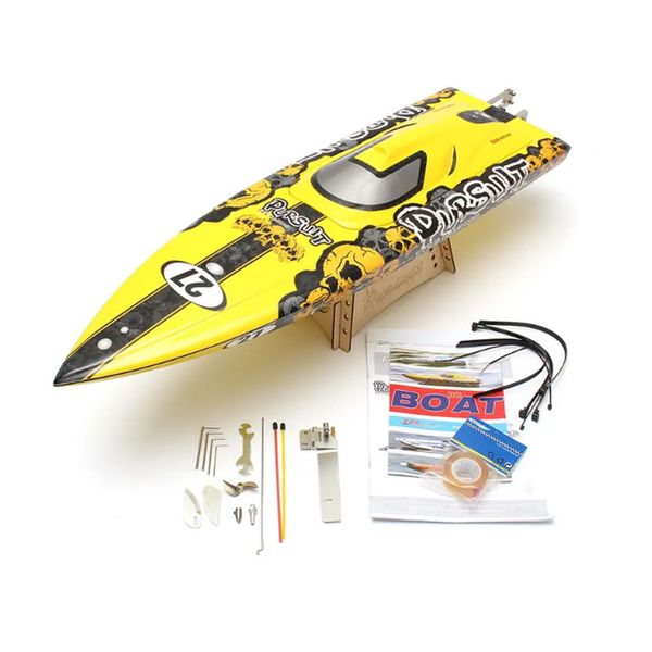 

tfl 1106 pursuit fiberglass 82cm brushless remote control rc boat anti-capsize without servo transmitter battery charger