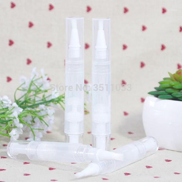 

20pcs 30pcs 50pcs nail oil empty pen with brush applicator portable beauty clear cosmetic lip gloss nail nutrition oil pen 4ml1