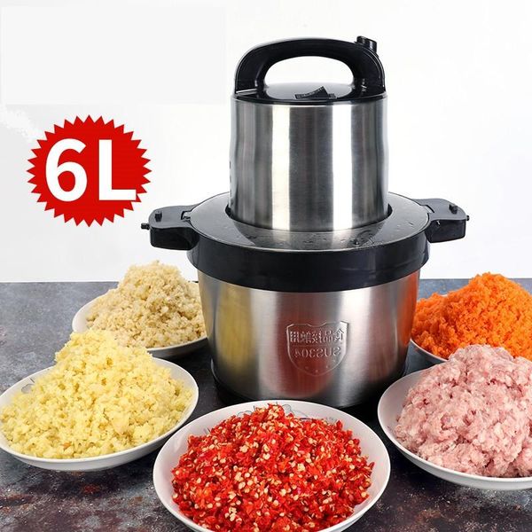 

meat grinders 220v commercial 6l electric grinder automatic multifunction garlic ginger crusher machine household blender eu/au
