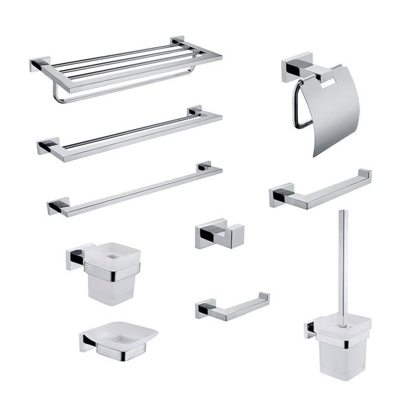 

ванная комната оборудование набор sus 304 из нержавеющей стали бумаги держатель для зубных щеток держатель для полотенец держатель для туале