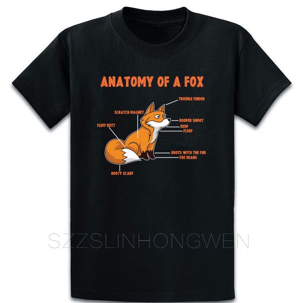 

anatomy of a fox gifts foxes red fox create famous leisure pattern summer style round neck humor sport hooded sweatshirt hoodie t shirt