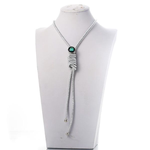 

boom life snap button jewelry charms round necklace fit 18mm snap button pendant sweater chain 0184, Silver