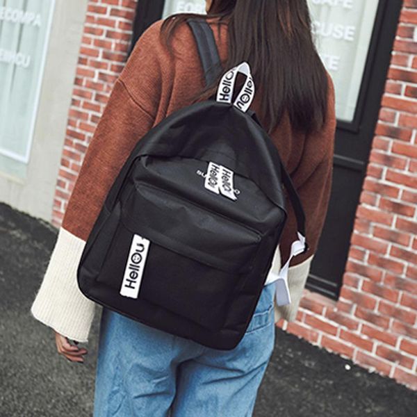 

backpacks women leather nylon zipper vintage casual leather backpack backpacks for teen girls mochila feminina bolsa 2.7