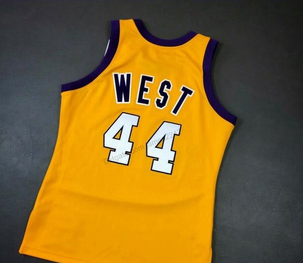 

custom #44 west 1972 webber basketball jersey men's all stitched any size 2xs-3xl 4xl 5xl name or number quality, Black;red