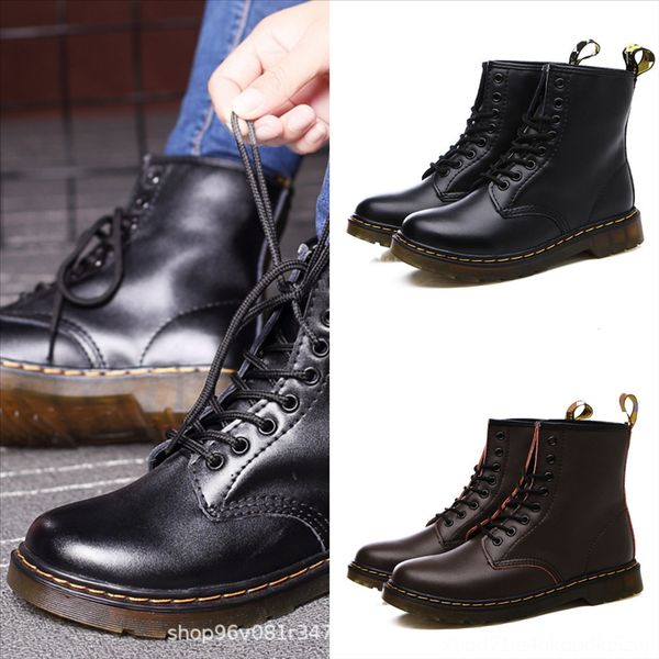 

xhc69 s new designer leather colorful shoelaces exclusive lace genuine leather sewing trainer boot customized woman street ankle boots, Black
