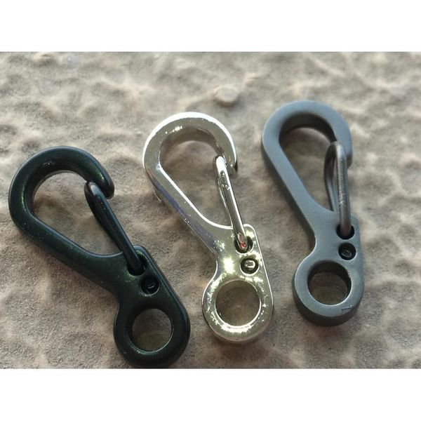 

lock hook clasps spring survival gear keychain outdoor backpack parachute for camping carabiner clip han qylbia