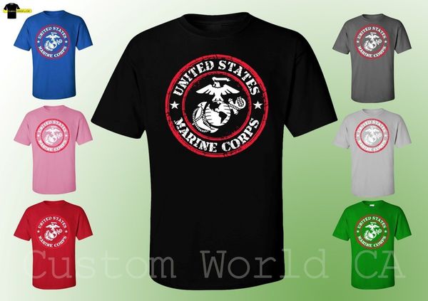 

usmc marine corps shirts red circle usmc logo new licensed cartoon men new fashion hoodie designers t shirts sweatshirt