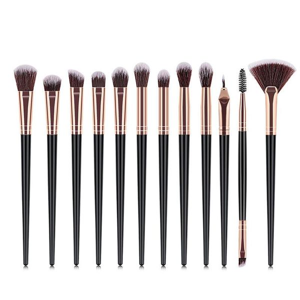 

12 pcs/lot makeup brushes set eye shadow brushes blending eyeliner eyelash eyebrow brushes extension maquiagem for makeup new wmtlrk xhhair