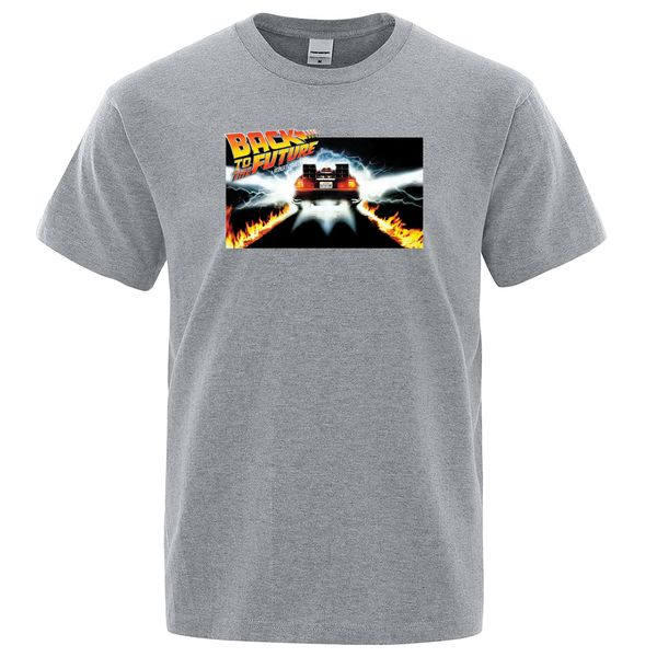 

sport back to the future men t-shirt print 2019 new summer tee shirt cotton casual loose t shirt mens short sleeve