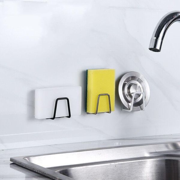 

2pcs 3m self adhesive 304 stainless steel hook bedroom coat hanger rustproof bathroom kitchen towel hook kitchen accessories1