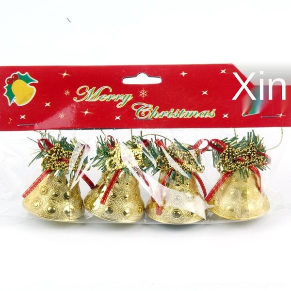 

c8bpm 4.5cm bell christmas decorations plastic electroplated bell string christmas accessories accessories pendant tree pendantscwnu