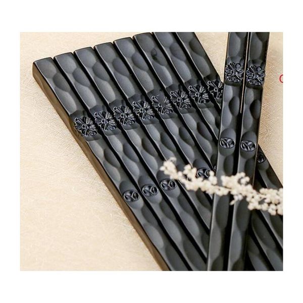 

1pair japanese chopsticks alloy non-slip sushi food sticks chop sticks chinese gift palillos japoneses reusabl bbyulk bdesports