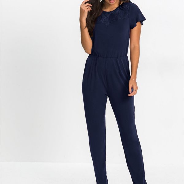 

2019 summer commuter women's lace short sleeve jumpsuit 1808 pants casual pantslace casual pants fbaw7, Black;gray