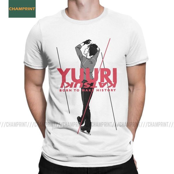

yuuri katsuki born to make history yuri on ice plisetsky tiger yoi yurio anime tees short sleeve sport hooded sweatshirt hoodie men t shirt