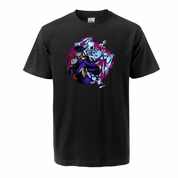 

higashikata josuke crazy diamond 2020 summer japan anime jojo tees short sleeve crew neck sport hooded sweatshirt hoodie men t shirt