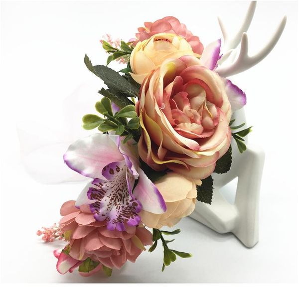 

bride flower crown floral headband garland women girls hair accessories bride wedding flower wreath wedding headdress o jllcez