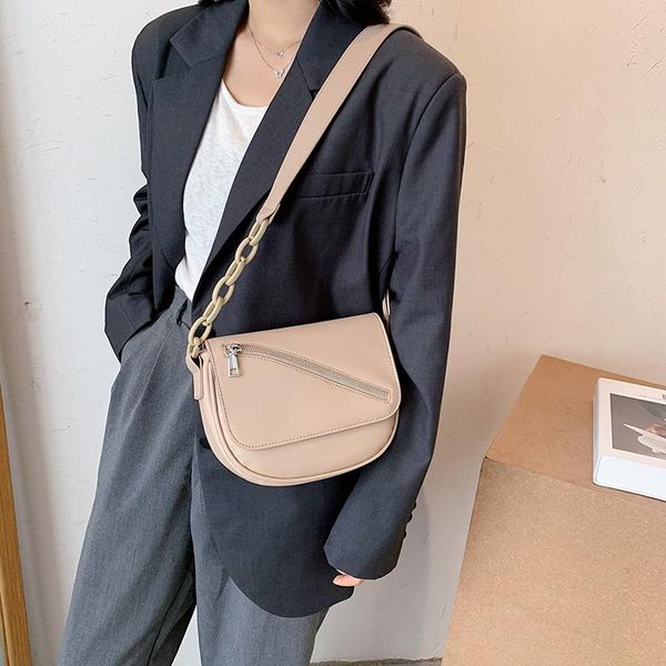 

casual solid color simple crossbody bags for women 2020 luxury handbags women bags designer pu leather shoulder messenger