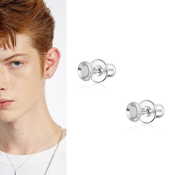 

stud the united states neutral personality nut metal copper plating of gold earring contracted wind character small earrings, Golden;silver