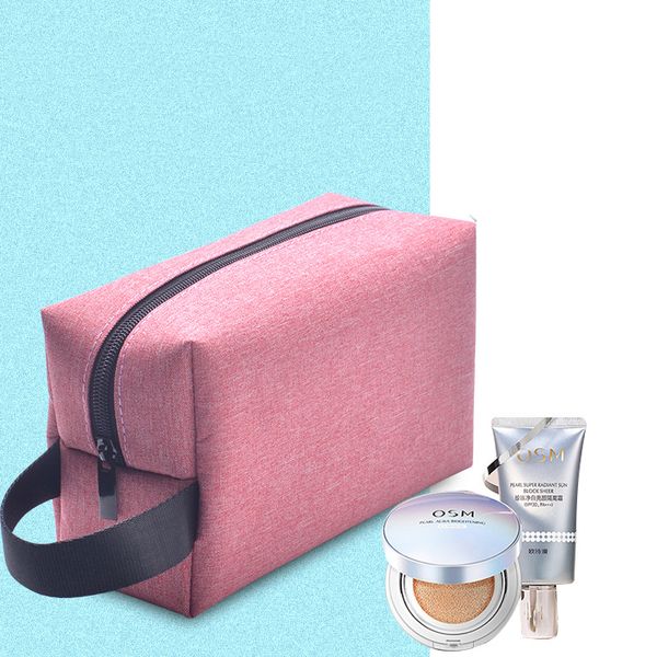 

fashion portable toiletry pouch cosmetic bag simple customization bags travel wash bag dust of finishing customized logo home furnishing