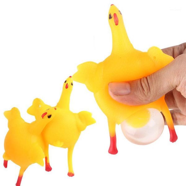 

christmas decorations funny squishy squeeze toys chicken and eggs key chain ornaments stress relieve1