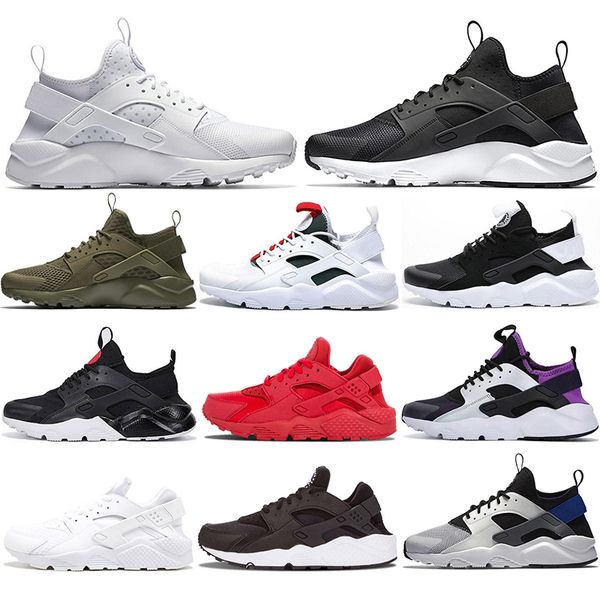 

2020 huarache 4.0 1.0 classic white pure platinume black red running shoes men women huaraches sports trainers sneakers size 36-45