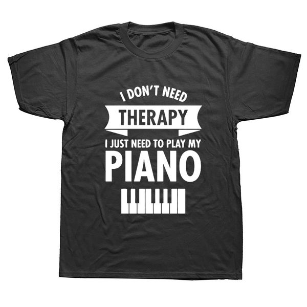 

спорт мне не нужна терапия играть на фортепиано мужские футболки мужчины мужчины evolution пианист фортепиано с коротким рукавом пользовател