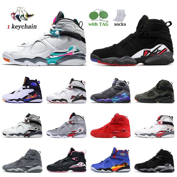 

8s sports size 13 for mens womens basketball shoes 8 south beach playoff aqua black cement gs take flight bug bunny raid cool grey outdoor a