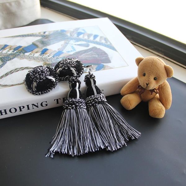

1pc polyester flower curtain tieback room accessories curtains tassels fringe green hanging pendant diy small tassel hang balls h wmtwhn