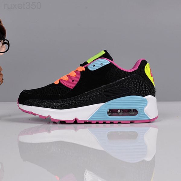 

2020 kid cushion running shoes for men women sport shoes boys girls trainers sneakers children run eur 28-35 juu6n, Black